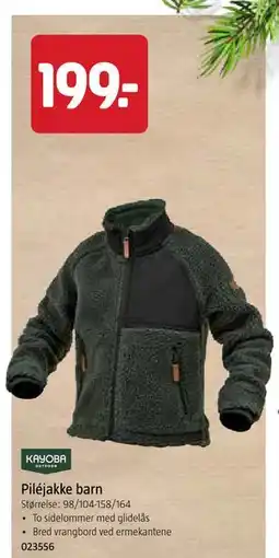 Jula Piléjakke barn tilbud