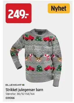 Jula Strikket julegenser barn tilbud