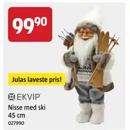 Jula Nisse med ski 45 cm tilbud