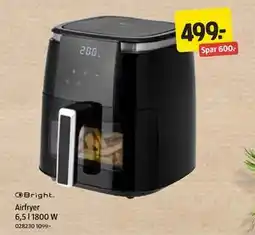 Jula Airfryer 6,5 l 1800 W tilbud