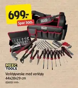 Jula Verktøyveske med verktøy 44x28x29 cm tilbud