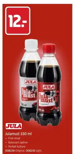 Jula Julamust 330 ml tilbud