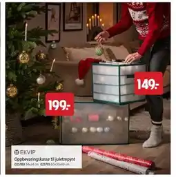 Jula Oppbevaringskasse til juletrepynt tilbud