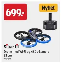 Jula Drone med Wi-Fi og 480p-kamera 33 cm tilbud