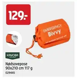 Jula Nødsovepose 90x210 cm 117 g tilbud