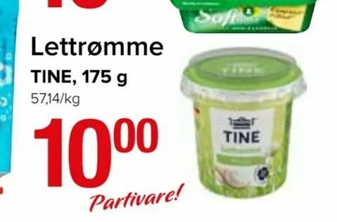 Spar Lettrømme tilbud