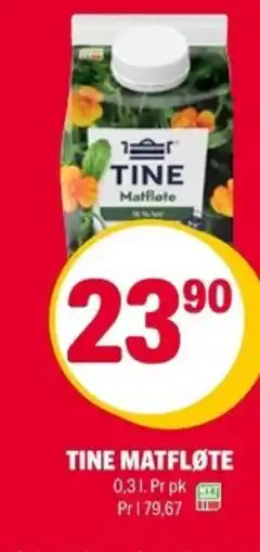 Coop Extra Tine matfløte tilbud