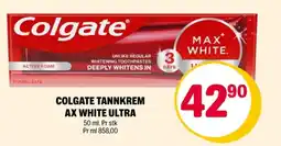 Coop Extra Colgate tannkrem ax white ultra tilbud