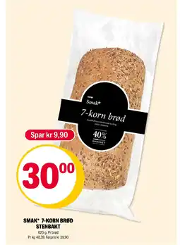 Coop Extra Smak* 7-korn brød stenbakt tilbud