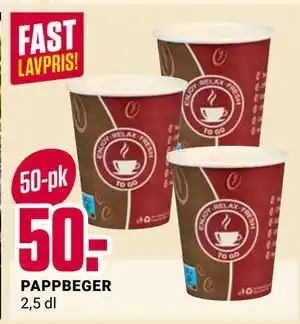 Europris PAPPBEGER tilbud