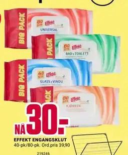 Europris EFFEKT ENGANGSKLUT tilbud