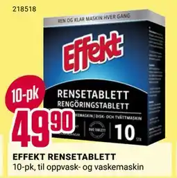 Europris EFFEKT RENSETABLETT tilbud
