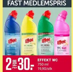 Europris EFFEKT WC, Medlemspris tilbud