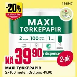 Europris MAXI TØRKEPAPIR tilbud
