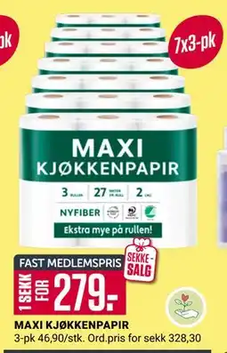 Europris MAXI KJØKKENPAPIR, Medlemspris tilbud