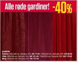 Europris GARDIN tilbud