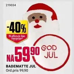 Europris BADEMATTE JUL tilbud