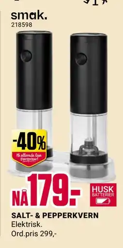 Europris SALT- & PEPPERKVERN tilbud