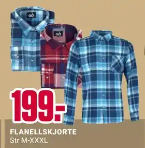 Europris FLANELLSKJORTE tilbud
