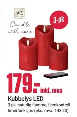 Europris Kubbelys LED tilbud