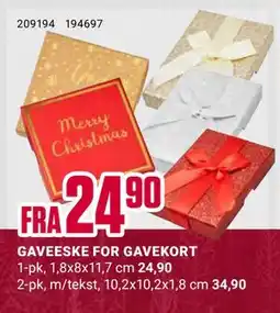 Europris GAVEESKE FOR GAVEKORT tilbud