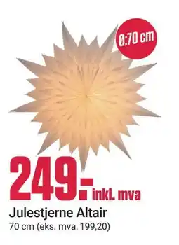 Europris Julestjerne Altair tilbud