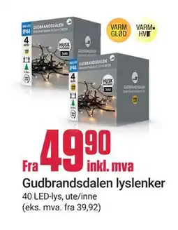 Europris Gudbrandsdalen lyslenker tilbud