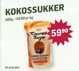 Holdbart Kokossukker tilbud
