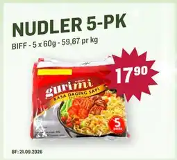 Holdbart Nudler 5-pk tilbud
