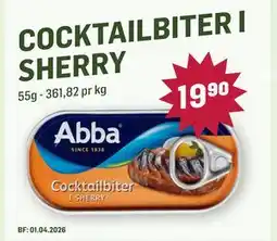 Holdbart Cocktailbiter i sherry tilbud