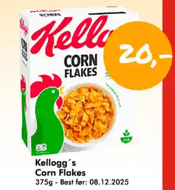 Havaristen KELLOGG'S Corn flakes tilbud