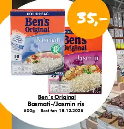 Havaristen BEN'S ORIGINAL Basmati-/jasmin ris tilbud