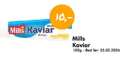 Havaristen MILLS Kaviar tilbud