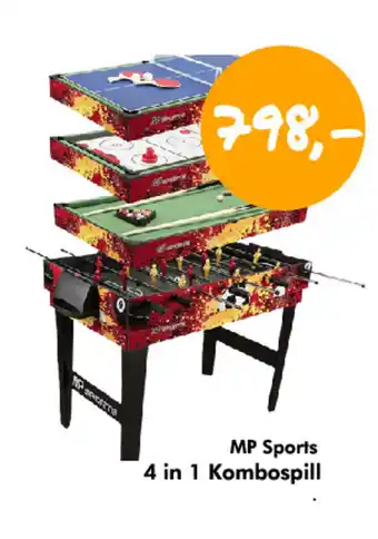 Havaristen Mp sports 4 in 1 kombospill tilbud