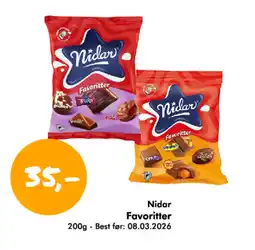 Havaristen NIDAR Favoritter tilbud