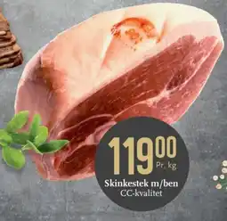 CC Mat Skinkestek m/ben cc-kvalitet tilbud
