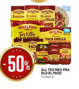 Bunnpris ALL TEX MEX FRA OLD EL PASO tilbud