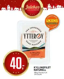 Bunnpris KYLLINGFILET NATURELL tilbud
