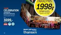 Thansen CELEBRATION tilbud