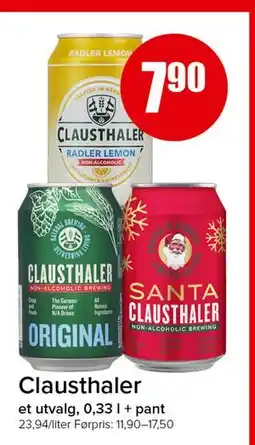 Spar Clausthaler tilbud