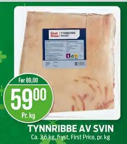 Kiwi TYNNRIBBE AV SVIN tilbud