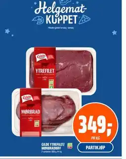 Coop Obs GILDE YTREFILET/ MØRBRADBIFF tilbud