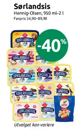 Nærbutikken Sørlandsis tilbud