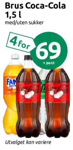 Nærbutikken Brus Coca-Cola tilbud