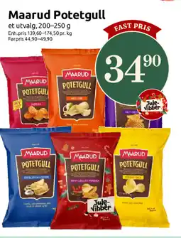 Nærbutikken Maarud Potetgull tilbud