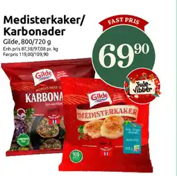 Nærbutikken Gilde Medisterkaker/ Karbonader tilbud