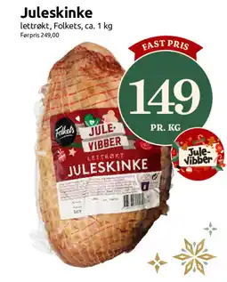 Nærbutikken Folkets Juleskinke tilbud