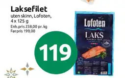 Nærbutikken Lofoten Laksefilet tilbud