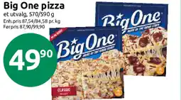 Nærbutikken Big One pizza tilbud