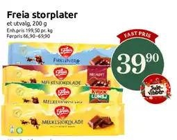 Nærbutikken Freia storplater tilbud